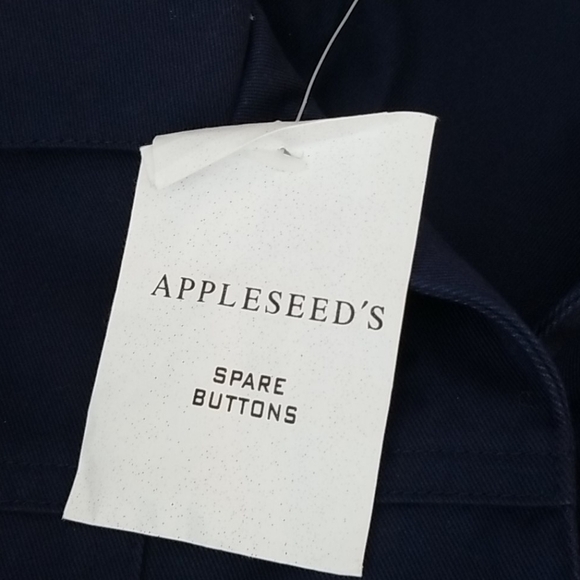 Appleseeds navy blue button jacket blazer Large - Picture 8 of 10